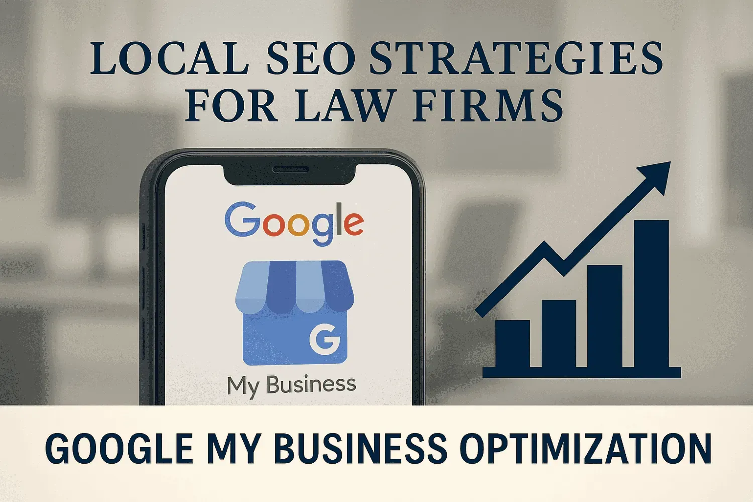 Local SEO strategies for law firms, focusing on Google My Business optimization.