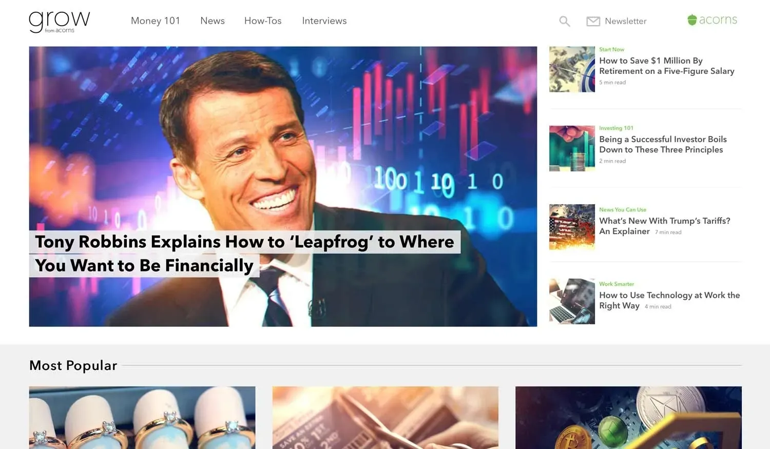 Acorns blog.