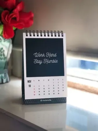 Blog content calendar.