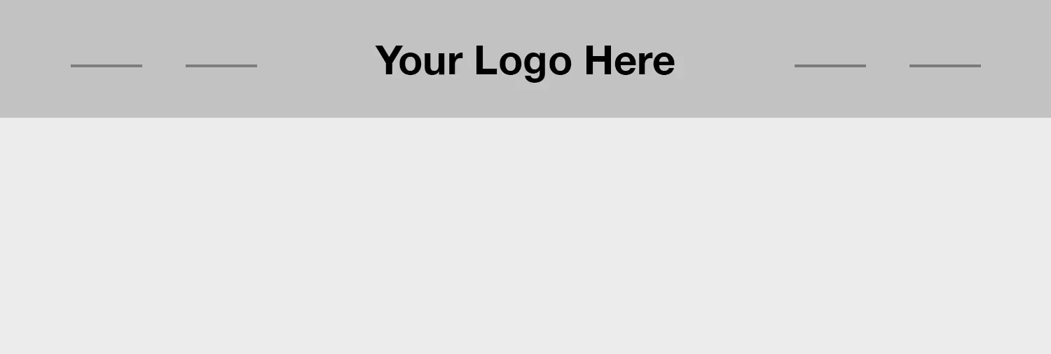 Center website navigation.