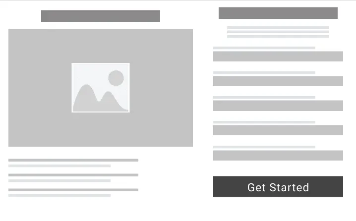 Conversion split test.