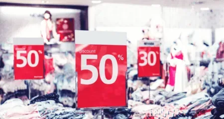 Discount sale.