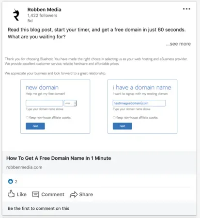 generate leads page