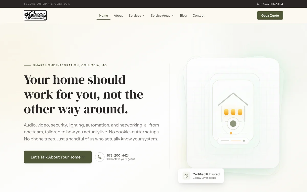 GreenieCo website screenshot